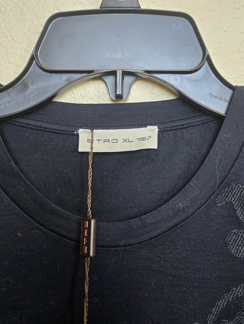 NwT Etro Paisley Black T-Shirt XL - Picture 5 of 7